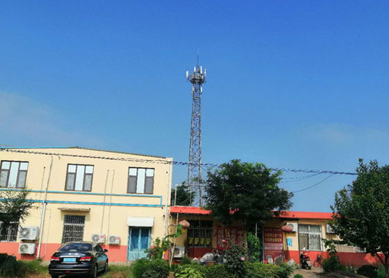 Torre da estrutura de ASTM A123 Q355B HDG autossuficiente