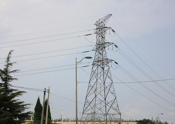 Torre de aço de grande resistência da estrutura, pilão de aço de alta tensão